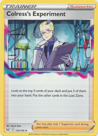 Colress's Experiment Pokemon card from Lost Origin