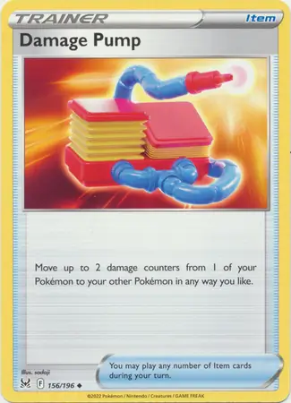 Damage Pump Pokemon card from Lost Origin