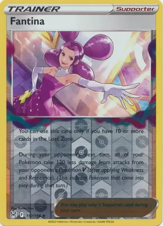 Fantina Reverse Holo Pokemon card from Lost Origin
