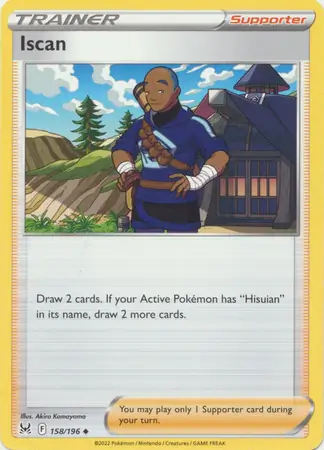 Iscan Pokemon card from Lost Origin