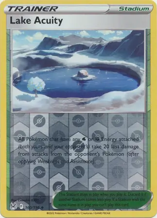 Lake Acuity Reverse Holo Pokemon card from Lost Origin
