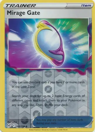 Mirage Gate Reverse Holo Pokemon card from Lost Origin