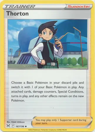 Thorton Pokemon card from Lost Origin