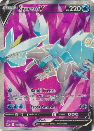 Kyurem V Pokemon card from Lost Origin