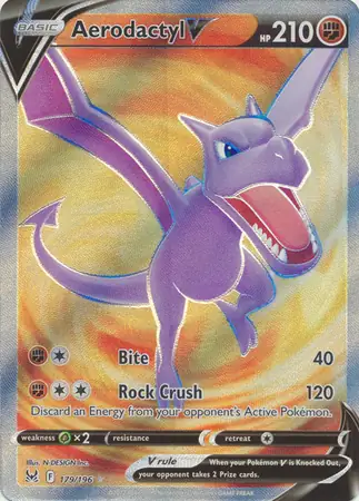 Aerodactyl V Pokemon card from Lost Origin