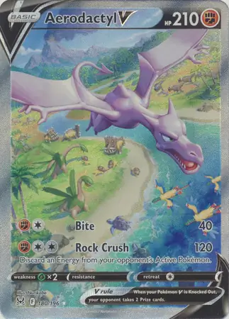 Aerodactyl V Pokemon card from Lost Origin