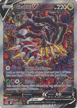 Giratina V Pokemon card from Lost Origin