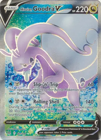 Hisuian Goodra V Pokemon card from Lost Origin