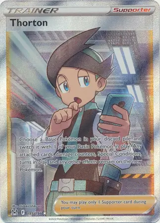 Thorton Pokemon card from Lost Origin