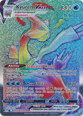 Kyurem VMAX Pokemon card from Lost Origin