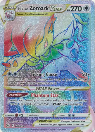 Hisuian Zoroark VSTAR Pokemon card from Lost Origin