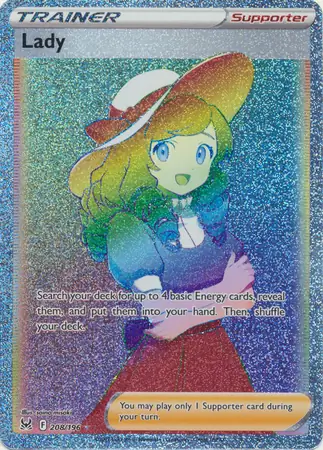 Lady Pokemon card from Lost Origin