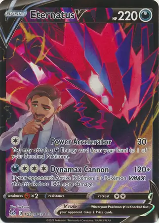 Eternatus V Pokemon card from Lost Origin