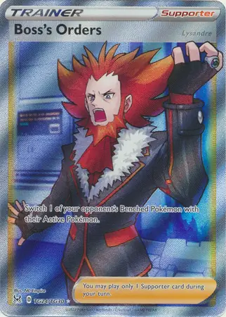 Boss's Orders Pokemon card from Lost Origin