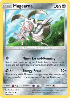 Magearna Pokemon card from Lost Thunder