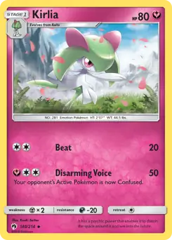 Kirlia Pokemon card from Lost Thunder