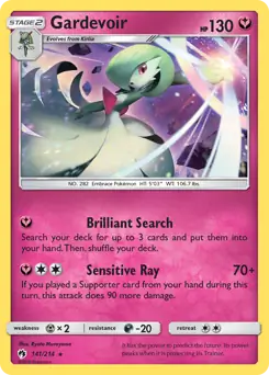 Gardevoir Pokemon card from Lost Thunder