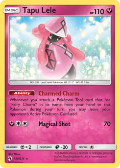 Tapu Lele Pokemon card from Lost Thunder
