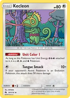 Kecleon Pokemon card from Lost Thunder