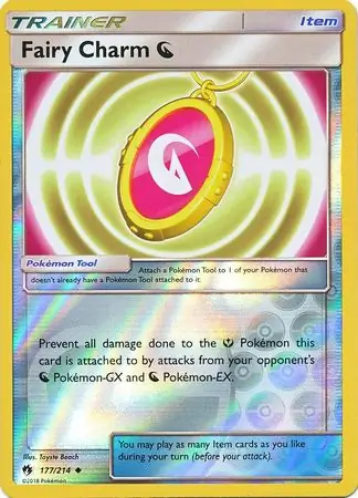 Fairy Charm O Reverse Holo Pokemon card from Lost Thunder