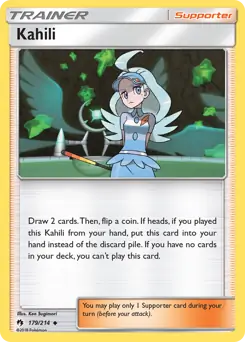 Kahili Pokemon card from Lost Thunder
