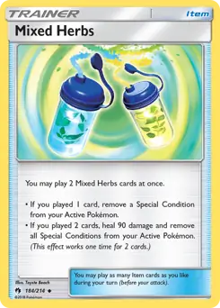 Mixed Herbs Pokemon card from Lost Thunder