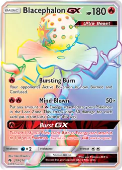 Blacephalon GX Secret Pokemon card from Lost Thunder