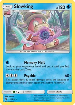 Slowking Pokemon card from Lost Thunder