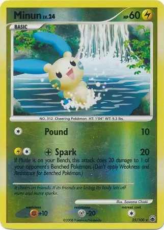 Minun Reverse Holo