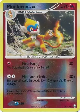 Monferno Reverse Holo