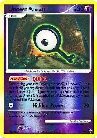 Unown Q Reverse Holo