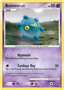 Bronzor Pokemon card from Majestic Dawn