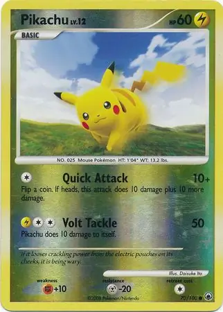 Pikachu Reverse Holo