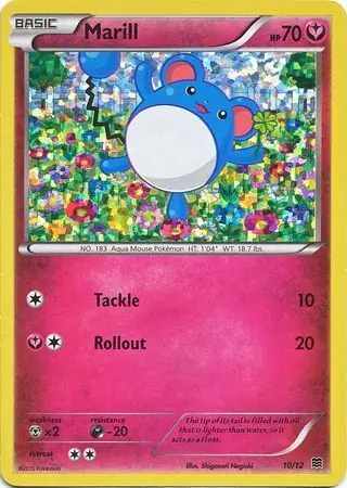 Marill Pokemon card from McDonald's Promos 2015