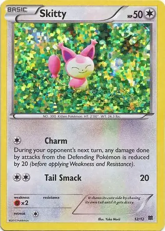 Skitty Pokemon card from McDonald's Promos 2015