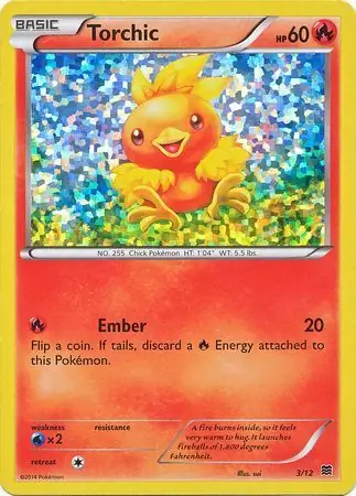 Torchic Pokemon card from McDonald's Promos 2015