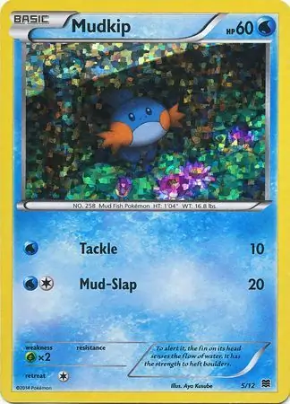 Mudkip Pokemon card from McDonald's Promos 2015