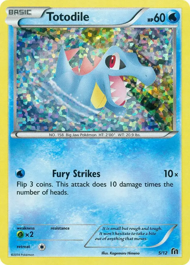 Totodile Pokemon card from McDonald's Promos 2016