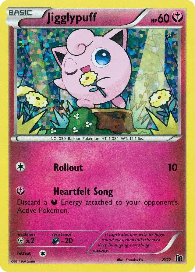 Jigglypuff Pokemon card from McDonald's Promos 2016