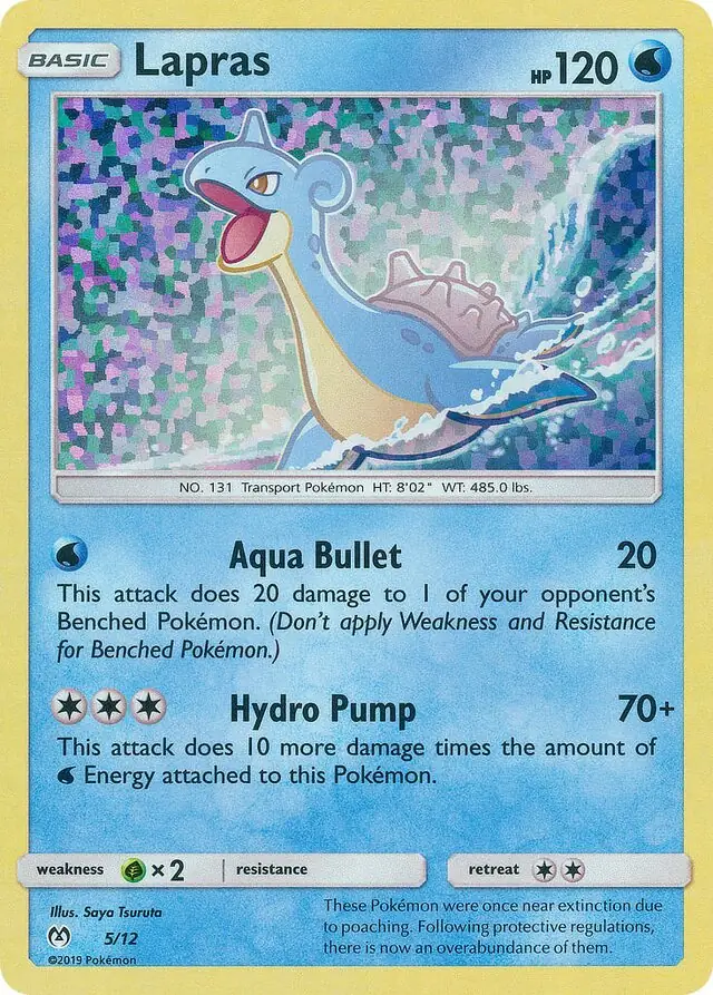 Lapras Pokemon card from McDonald's Promos 2019