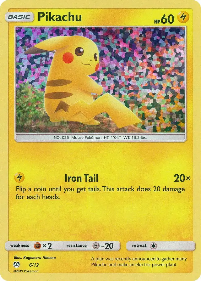 Pikachu Pokemon card from McDonald's Promos 2019