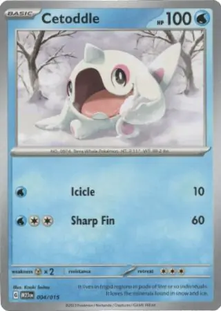 Cetoddle Pokemon card from McDonald's Promos 2023