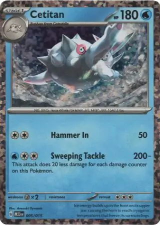 Cetitan Pokemon card from McDonald's Promos 2023
