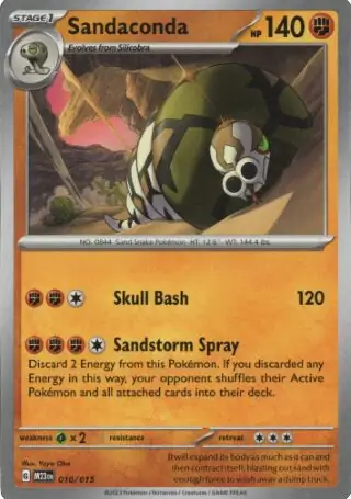 Sandaconda Pokemon card from McDonald's Promos 2023