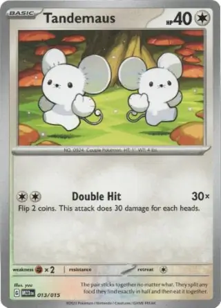 Tandemaus Pokemon card from McDonald's Promos 2023