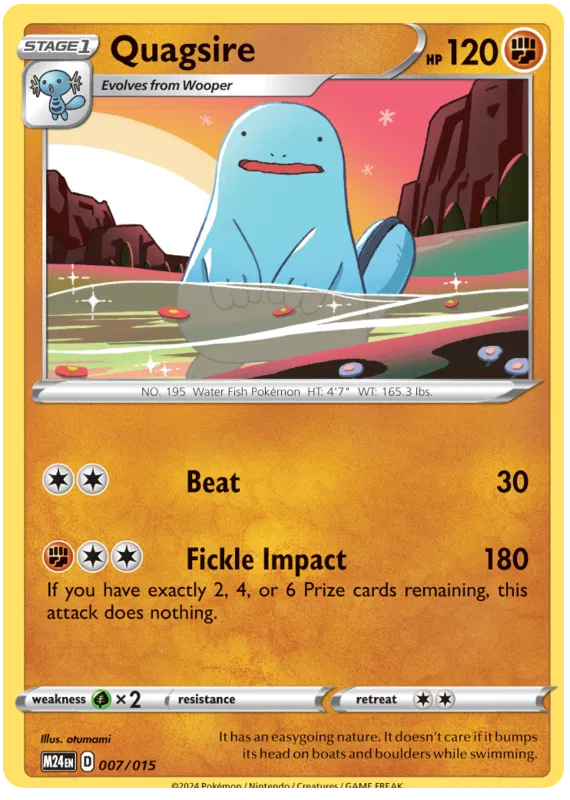 Quagsire Pokemon card from Mcdonald's Dragon Discovery