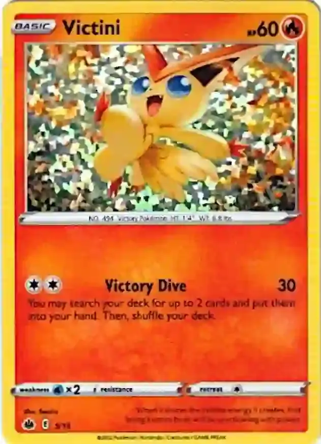 Victini Pokemon card from Mcdonald's Promos 2022