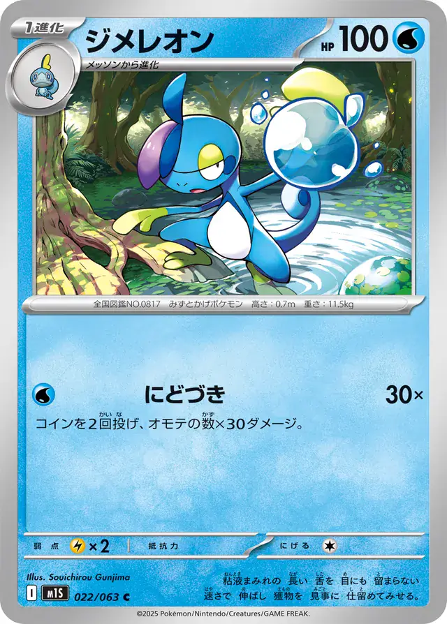 Drizzile Pokemon card from Mega Symphonia