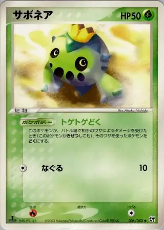 Cacnea Pokemon card from Miracle of the Desert
