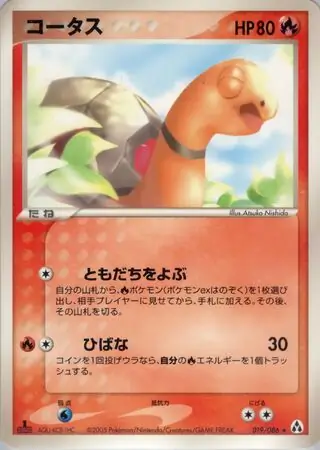 Torkoal Pokemon card from Mirage Forest